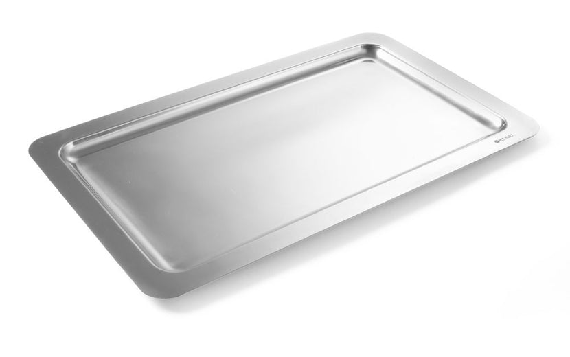 Hendi plateau rvs GN 1/1 10 mm – vlak roestvrijstalen dienblad voor serveren en buffet in de horeca