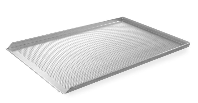 Hendi bakplaat aluminium 600x400 mm geperforeerd – geperforeerde tray voor brood en broodjes