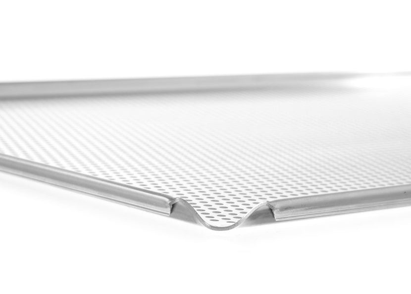 Hendi GN 1/1 aluminium bakplaat 10 mm geperforeerd – van bovenaf gezien voor bakkerij en catering