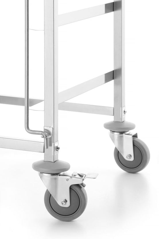 Hendi verrijdbare korvenwagen – robuuste trolley voor afwas- en glazenkorven in de catering