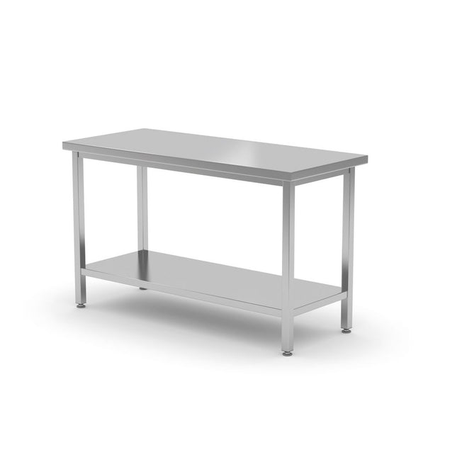 Hendi werktafel rvs 1000x700x850 mm – roestvrijstalen werkbank voor keuken, slagerij en catering