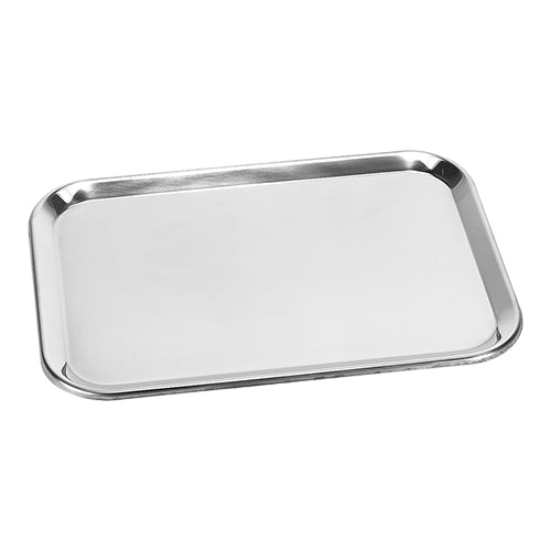 EMGA Schotel RVS 30x21x2 cm – rechthoekige serveerschaal voor horeca
