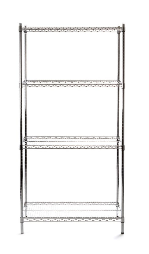 Hendi opbergrek 4 schappen heavy duty – 455x910x1830 mm stelling voor magazijn en keuken