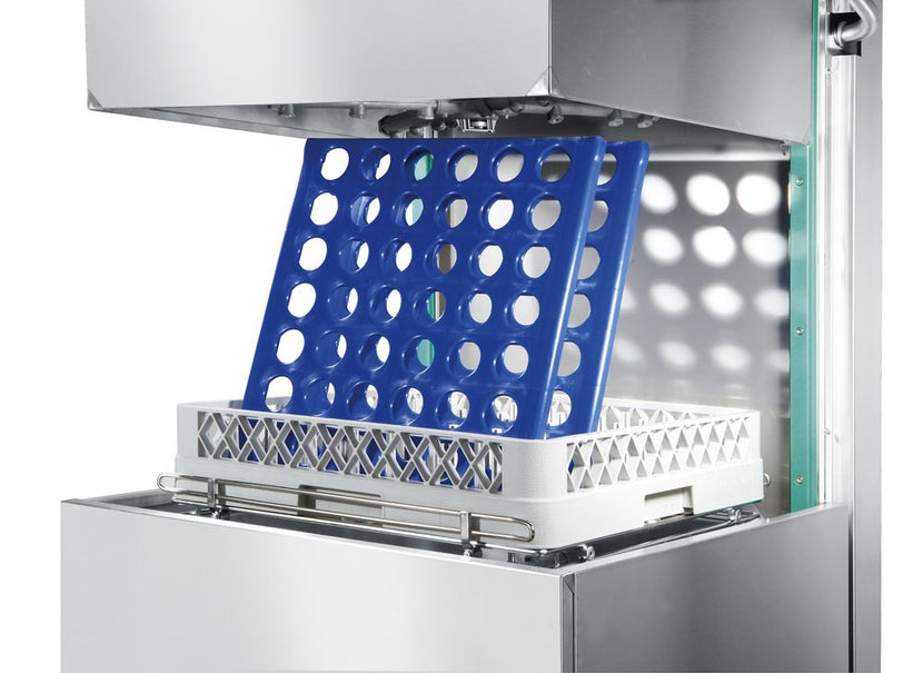 Detailfoto Hendi opbergrek aluminium – uitneembare PP-schappen voor restaurant en catering