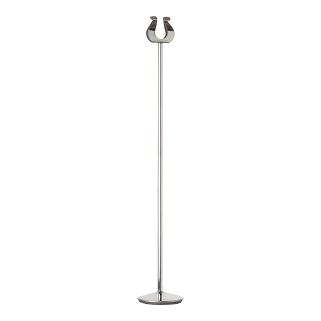 EMGA Tafel- en menustandaard RVS 46 cm – hoge menuhouder voor buffet en zaal
