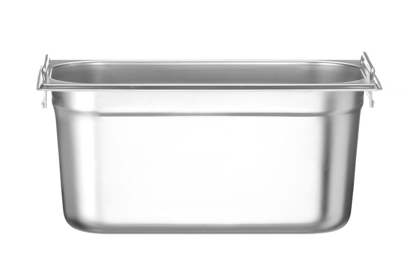 Hendi gastronormbak 1/3 150 mm rvs met handgrepen – compacte GN-bak voor saladette en buffet