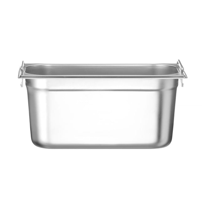 Hendi gastronormbak 1/3 150 mm rvs met handgrepen – compacte GN-bak voor saladette en buffet