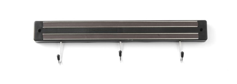 Hendi messenmagneet zwart 300 mm – magnetische messenlijst van PP voor de professionele keuken