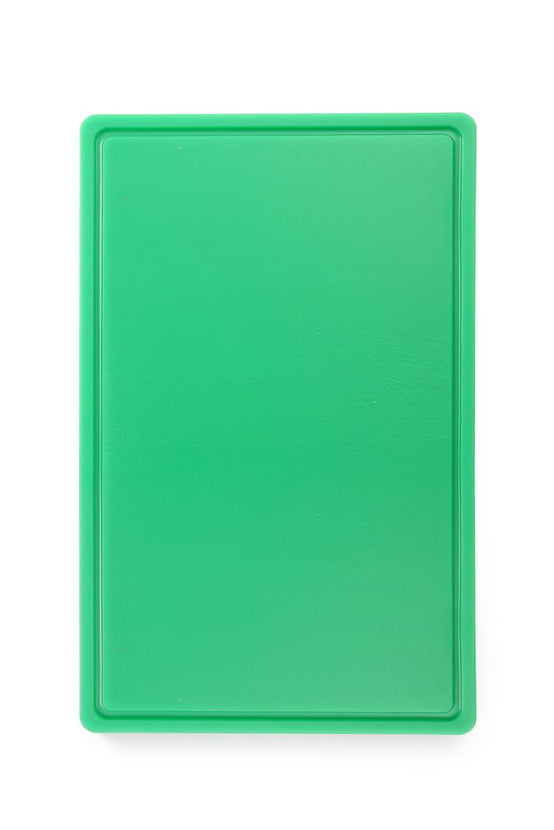 Groene gastronorm snijplank Hendi GN 1/1, 15 mm dik, voor groentebereiding in de horeca