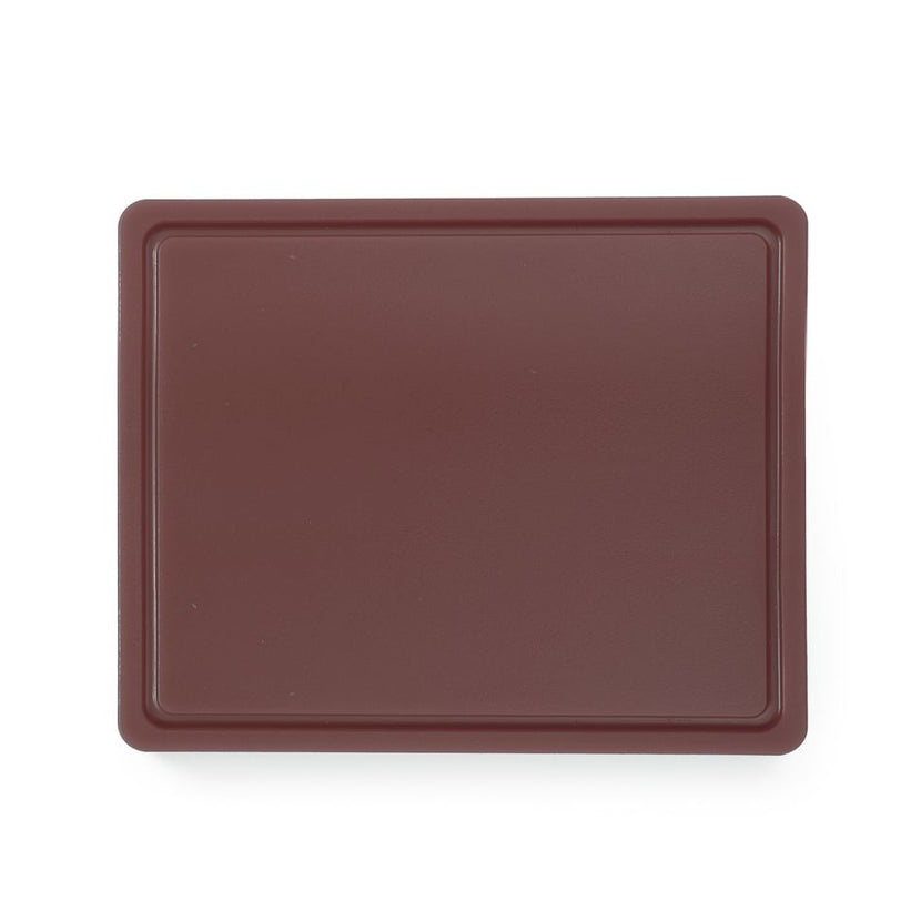 Bruine gastronorm snijplank Hendi GN 1/2, 12 mm dik, voor vleeswaren in keuken en catering