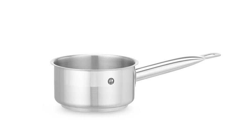 Roestvrijstalen steelpan Hendi 1,2 liter met lange steel voor sauzen in restaurant en catering