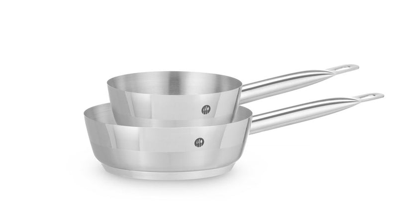 Konische sauteuse Hendi 1,5 liter roestvrijstaal, inductiegeschikt voor keuken en catering