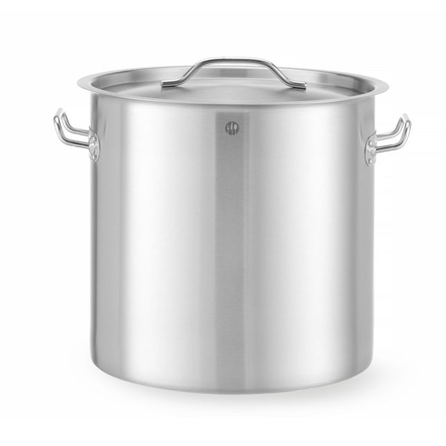Hendi kookpan met deksel 32x28 cm rvs 22 l Budget Line – voordelige soeppan voor de keuken