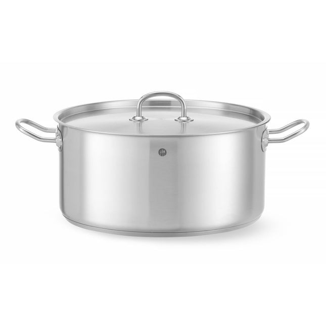 Hendi kookpan rvs laag 320x150 mm 12 l Kitchen Line – grote lage kookpan voor de grootkeuken