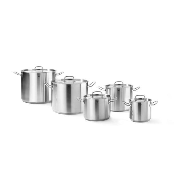 Hendi kookpan rvs hoog 280x220 mm 13,5 l Kitchen Line – grote soeppan voor de grootkeuken