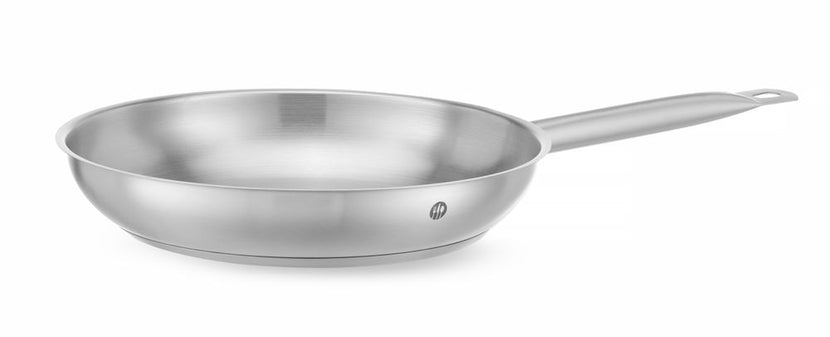 Hendi koekenpan rvs 280x50 mm Kitchen Line – rvs pan voor bakken en braden in de horeca
