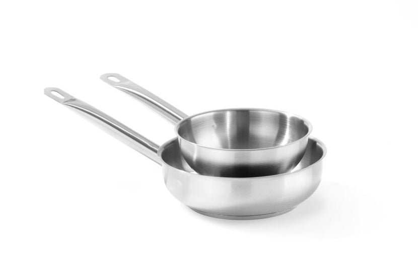 Roestvrijstalen sauteuse Hendi 1,6 liter met steel voor sauzen in restaurant en horeca