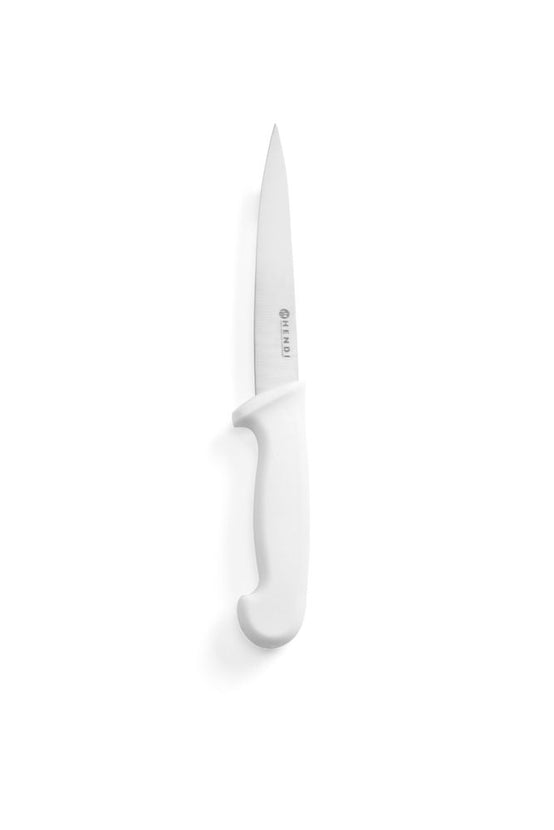 Hendi fileermes 150 mm met wit PP-heft – kleurcode fileermes voor keuken en catering
