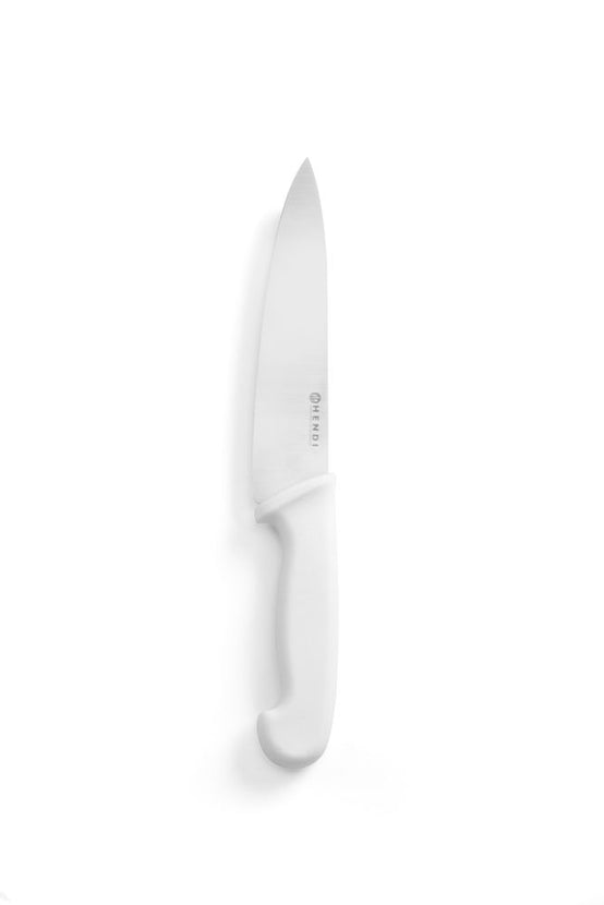 Hendi koksmes 180 mm met wit PP-heft – kleurcodemes voor kaas en brood in de keuken