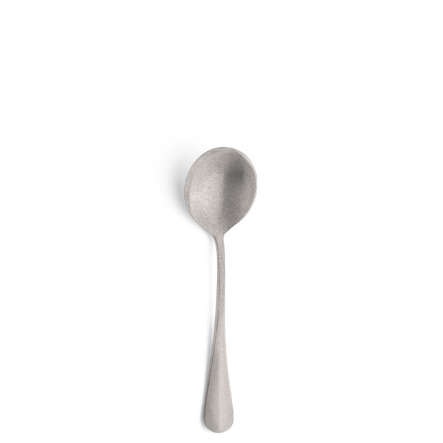 Amefa Baguette Stonewash ronde soeplepel 17,2 cm – mat rvs lepel voor de horeca