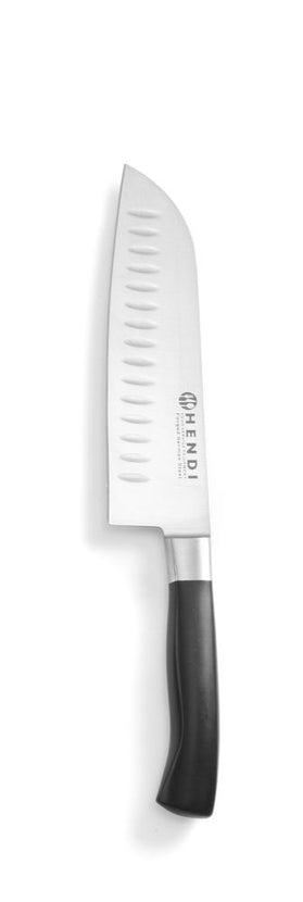 Hendi Santokumes hol geslepen 180 mm met POM-heft Profi Line – Japans koksmes voor de keuken
