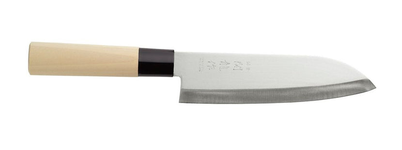 Hendi koksmes Santoku 165x295 mm gesmeed staal met houten heft voor de professionele keuken