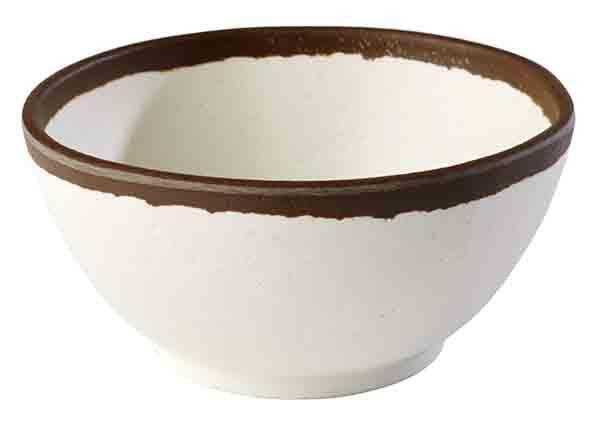 APS Crocker kom melamine wit/bruin - melamine schaal voor buffet en horeca
