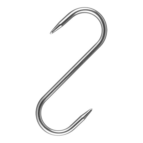 EMGA Vleeshaak RVS 140x6 mm – extra zware haak voor grote vleesdelen