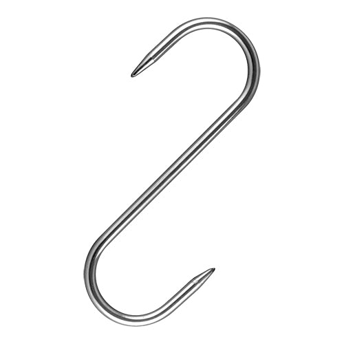 EMGA Vleeshaak RVS 160x6 mm – RVS ophanghaak voor vlees in de koelcel