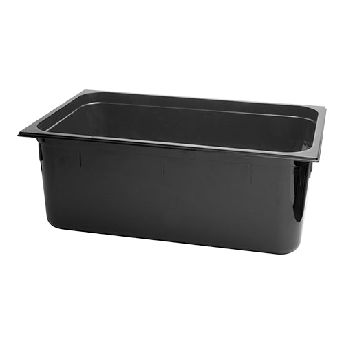 EMGA GN-bak PC 1/1 200 mm zwart – diepe gastronormbak voor keuken en buffet