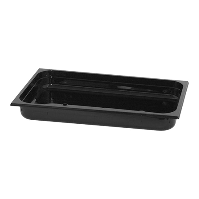 EMGA GN-bak PC 1/1 65 mm zwart – ondiepe gastronormbak voor restaurantkeuken