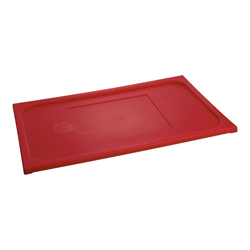 EMGA GN-deksel PP 1/1 rood – gekleurd deksel voor HACCP-scheiding in de keuken