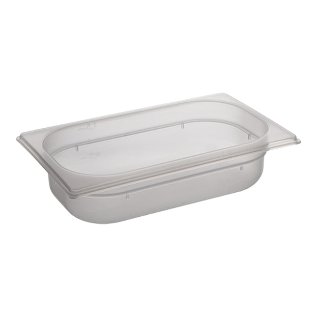 EMGA GN-bak PP 1/4 65 mm – kleine ondiepe bak voor garnituur en toppings