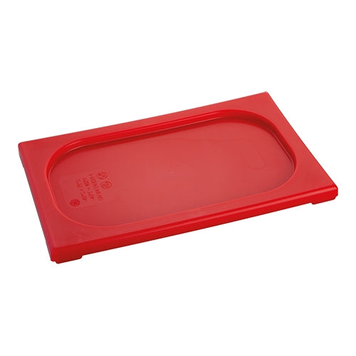 EMGA GN-deksel PP 1/4 rood – rood deksel voor GN-bak 1/4 in de horecakeuken