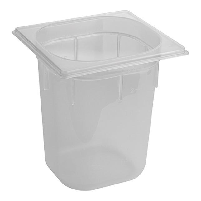 EMGA GN-bak PP 1/6 200 mm – smalle diepe GN-bak voor keuken en buffet