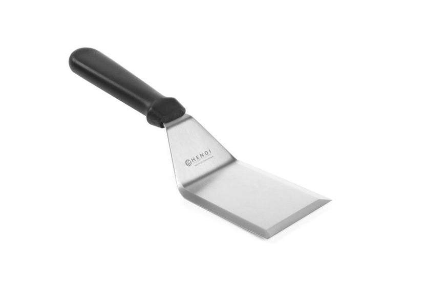 Hendi hamburgerturner 100x76x275 mm met zwarte PP-greep – compacte spatel voor de grill
