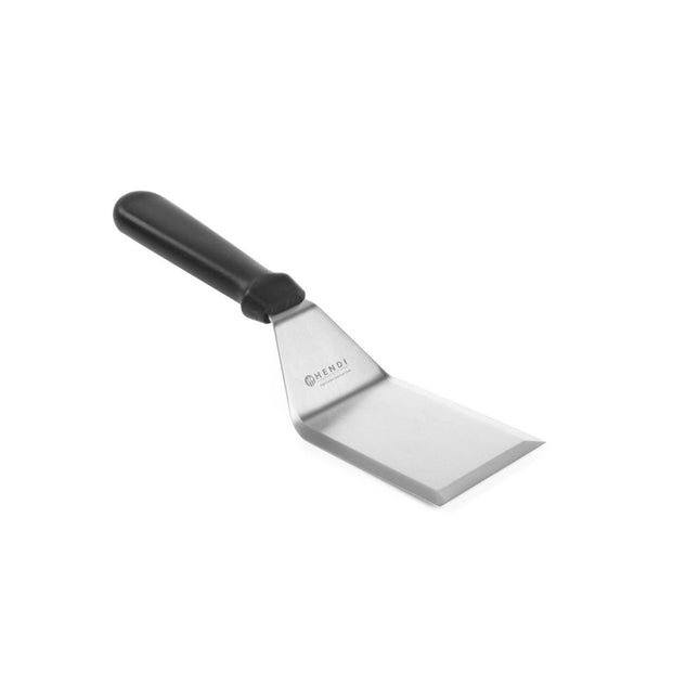 Hendi hamburgerturner 100x76x275 mm met zwarte PP-greep – compacte spatel voor de grill