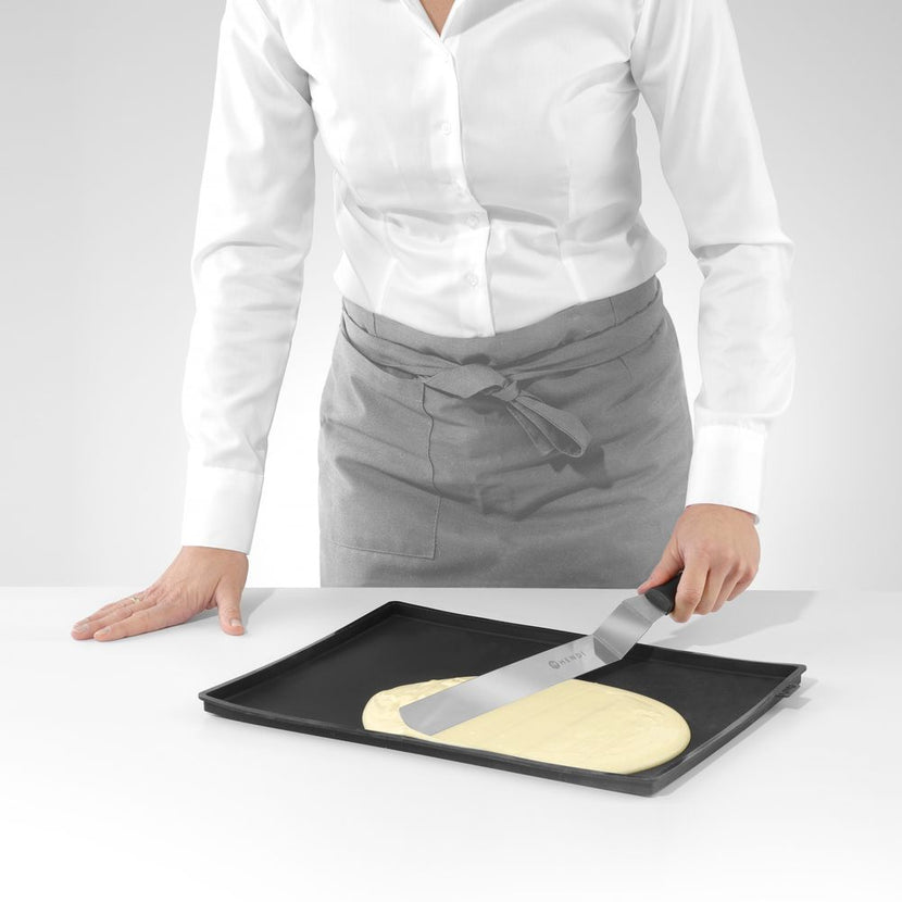 Roestvrijstalen paletmes Hendi 254 mm voor pannenkoeken en gebak in keuken en catering