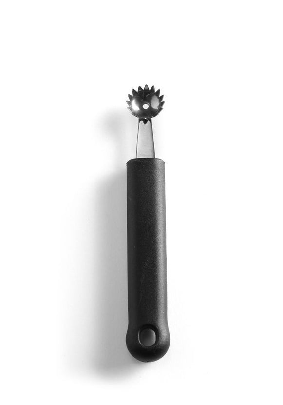Hendi meloenbolletjeslepel gekarteld 22 mm met PP-greep – garneerlepel voor dessert en buffet