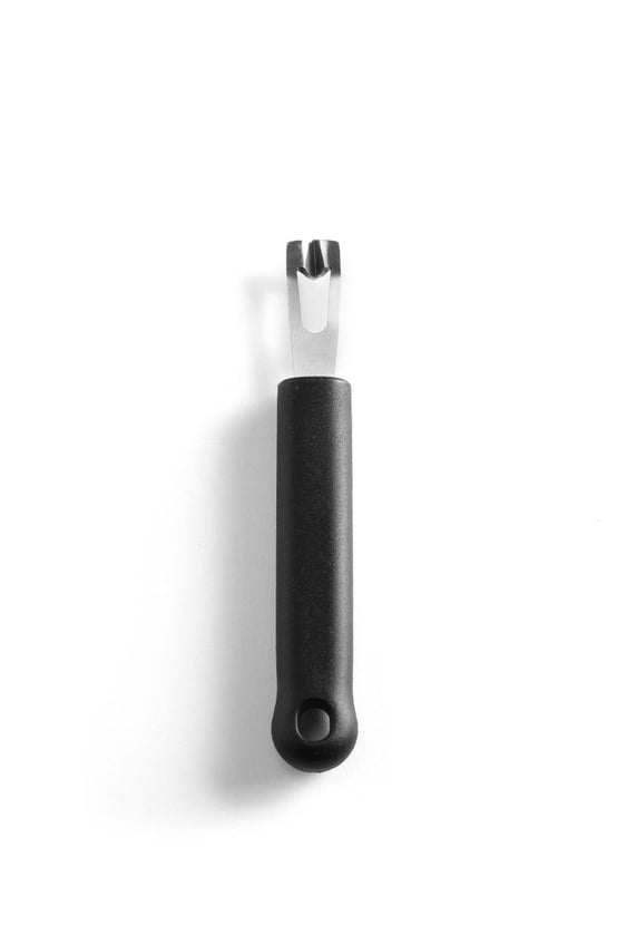 Hendi sleufmes 150 mm met zwart PP-heft – rvs mes voor decoratief snijwerk in de keuken