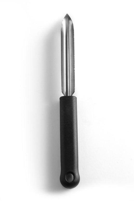 Hendi groenteboor 110/220 mm met zwarte PP-greep – rvs uitholler voor groente en fruit