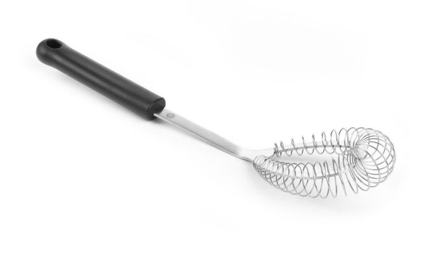 Hendi pangarde 160 mm met zwarte PP-greep – kleine rvs garde voor sauzen in de horecakeuken