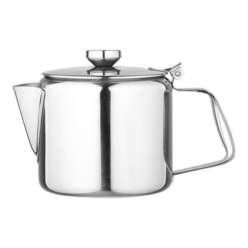 EMGA Theepot 1 liter – ruime RVS theekan voor lunchroom en catering