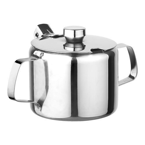 EMGA Suikerpot 0,2 L – RVS suikerpot met deksel voor tafel en koffiebar