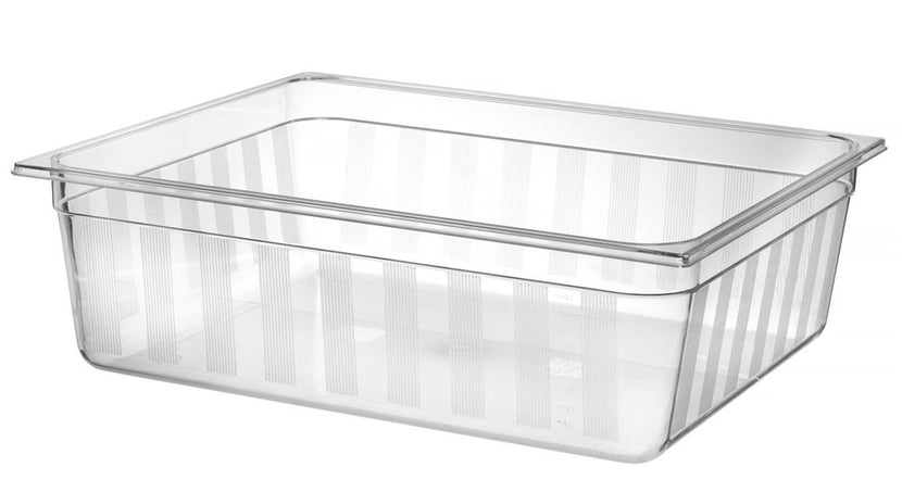 Hendi gastronormbak 2/1 polycarbonaat transparant – grote GN-bak voor buffet en koeling