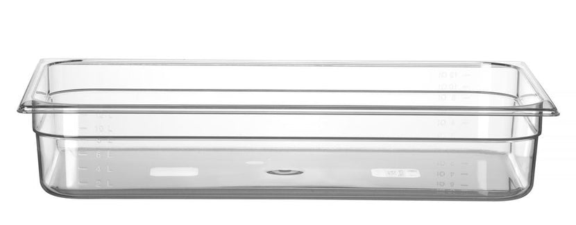 Hendi gastronormbak 1/1 100 mm polycarbonaat transparant – GN-bak voor keuken en catering