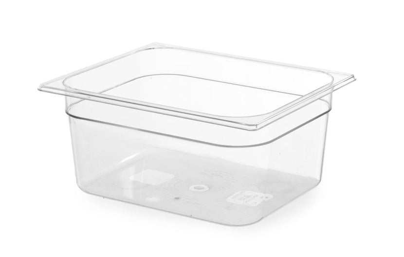 Hendi gastronormbak 1/2 150 mm polycarbonaat transparant – GN-bak voor buffet en voedselopslag