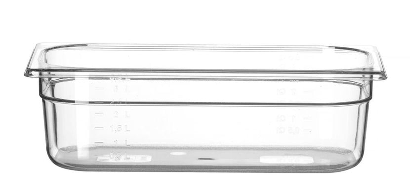 Hendi gastronormbak 1/3 100 mm polycarbonaat transparant – GN-bak voor buffet en koeling