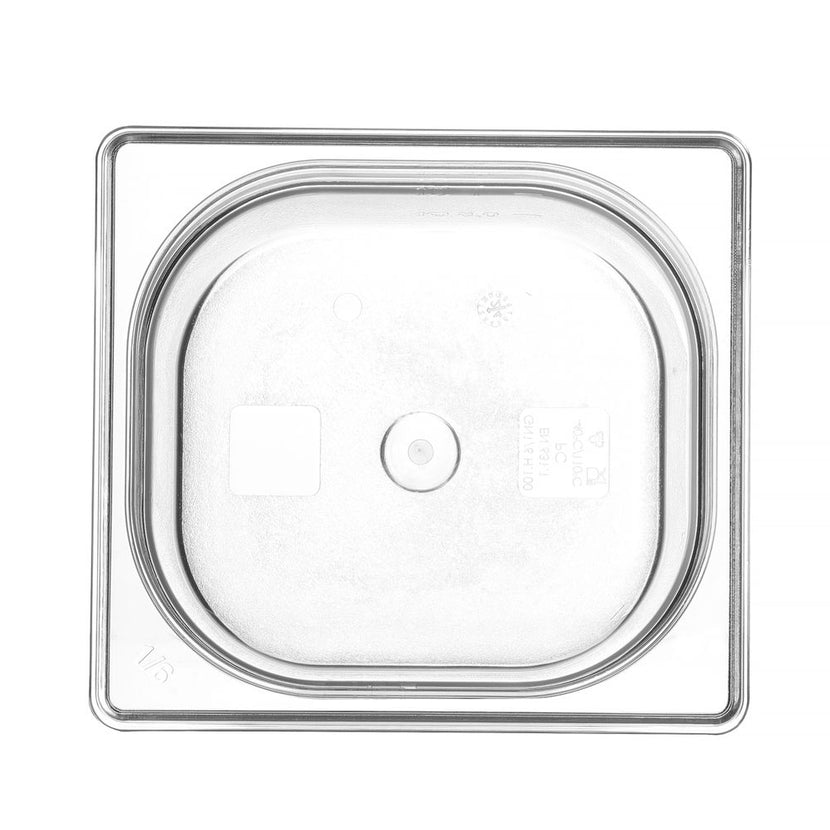 Detail Hendi polycarbonaat GN 1/6 bak 100 mm – helder kunststof met maatverdeling voor de horeca