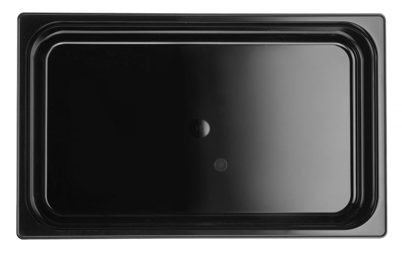 Detail Hendi zwarte polycarbonaat GN 1/1 bak 65 mm – breukvast kunststof voor catering